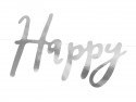 Guirlande Happy Birthday - argent