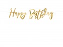 Guirlande dorée "happy birthday" - 62 cm
