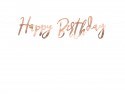 Guirlande ''Happy Birthday'' - or rose