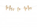 Guirlande Miss to Mrs - or rose