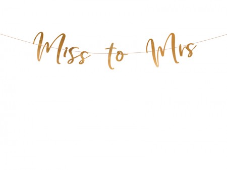 Guirlande Miss to Mrs - or...