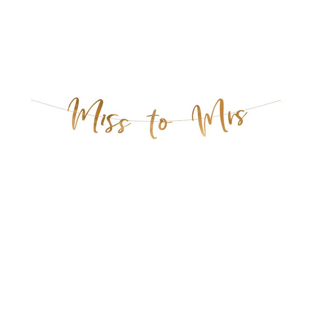 Guirlande Miss to Mrs - or rose