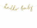 Guirlande dorée "Hello baby"
