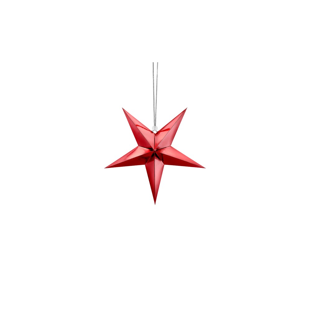 Etoile en papier - 30 cm - rouge