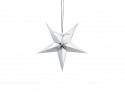 Etoile en papier - 30 cm - argent