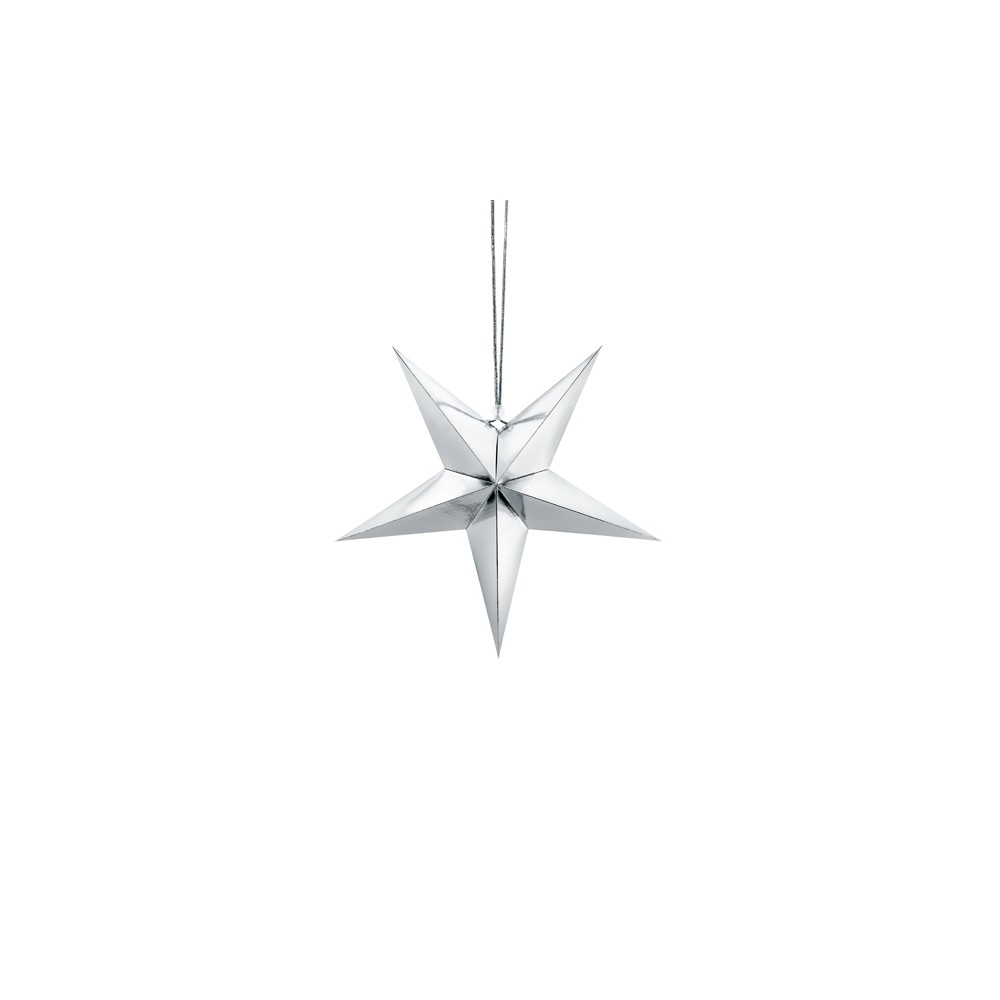 Etoile en papier - 30 cm - argent