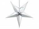 Etoile en papier - 70cm - argent