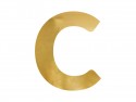 Lettre mirroir ''C'' - or