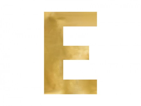Lettre mirroir ''E'' - or