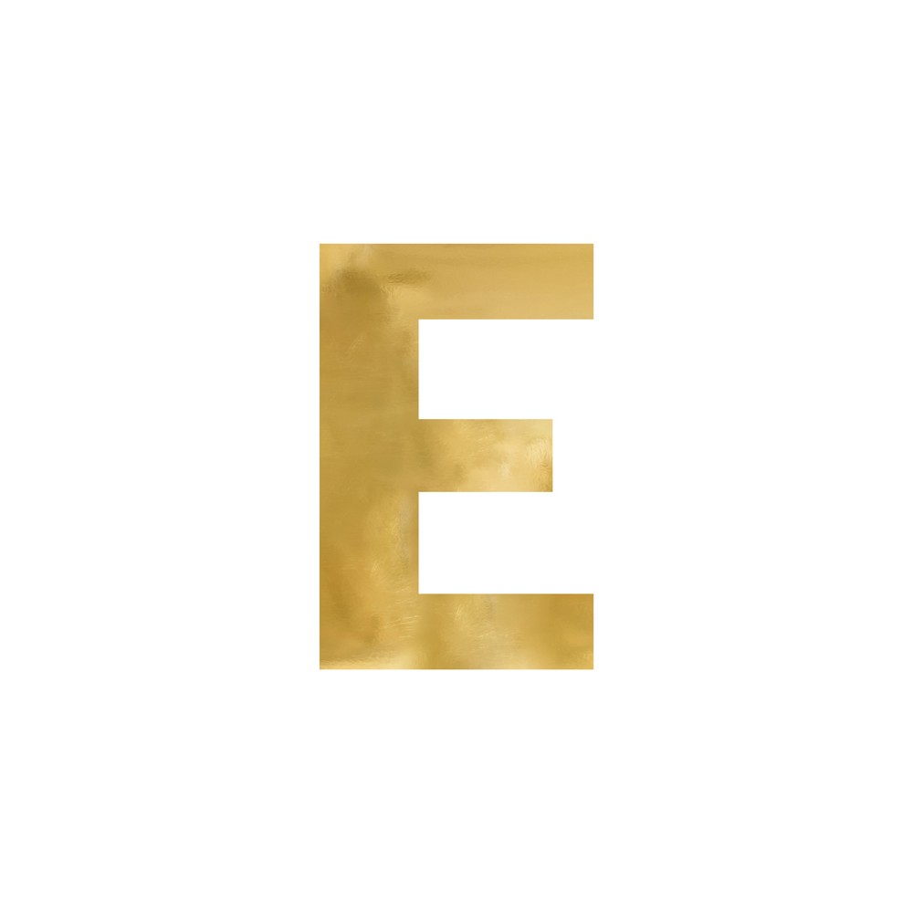 Lettre mirroir ''E'' - or