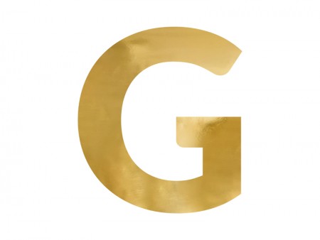 Lettre mirroir ''G'' - or