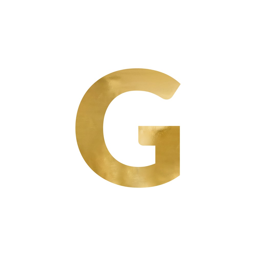 Lettre mirroir ''G'' - or