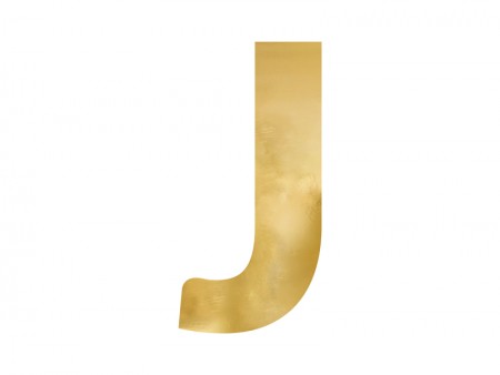 Lettre mirroir ''J'' - or