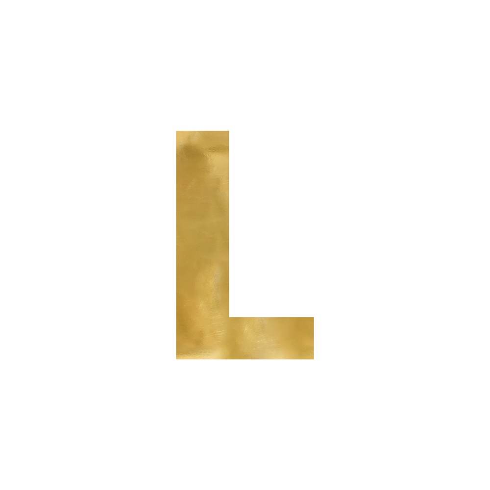 Lettre mirroir ''L'' - or