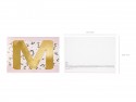 Lettre mirroir ''M'' - or