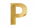 Lettre mirroir ''P'' - or