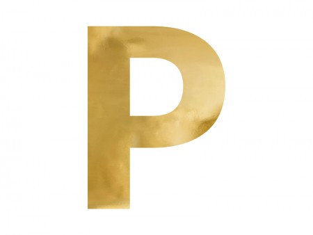 Lettre mirroir ''P'' - or