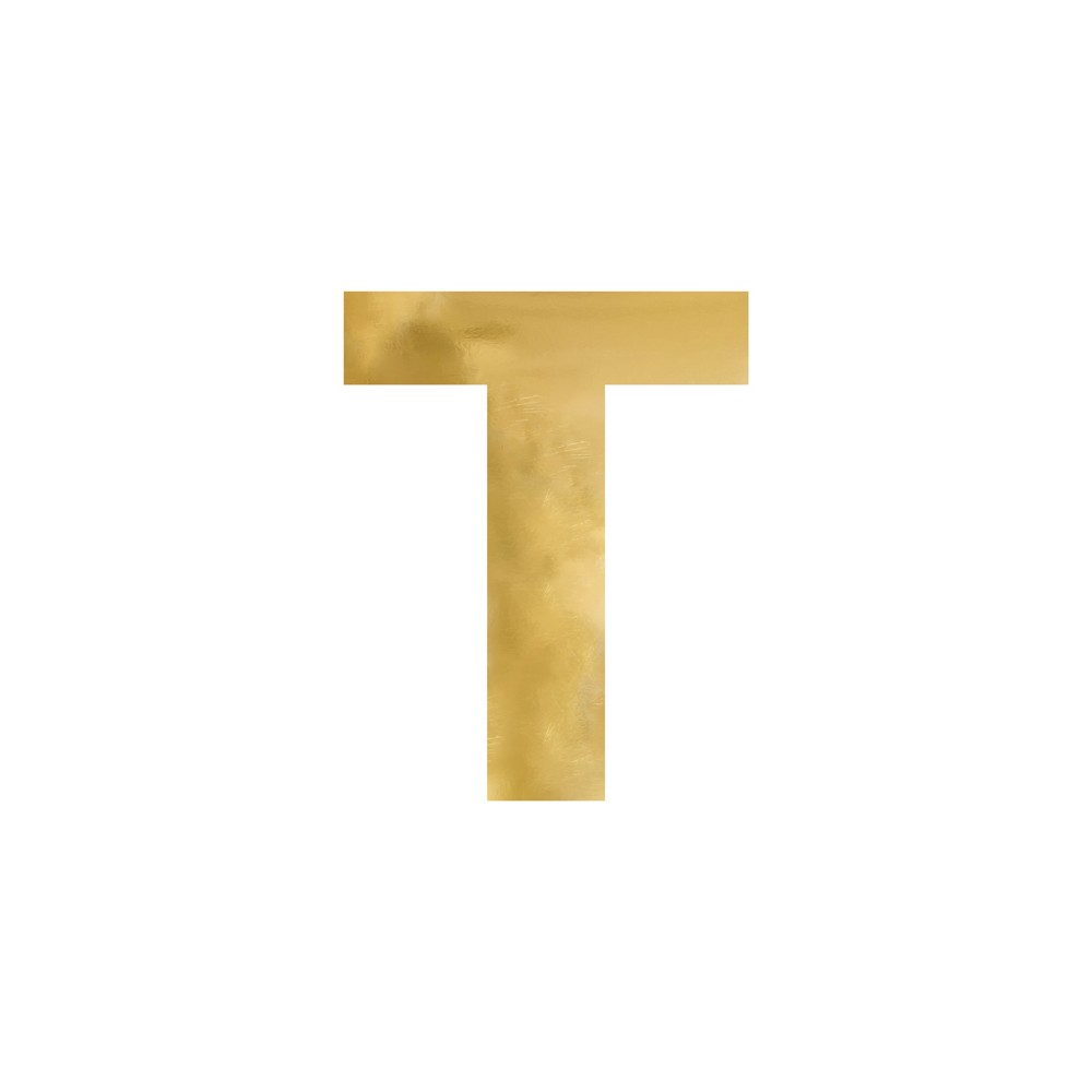 Lettre mirroir ''T'' - or