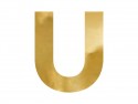 Lettre mirroir ''U'' - or