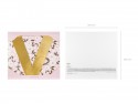 Lettre mirroir ''V'' - or