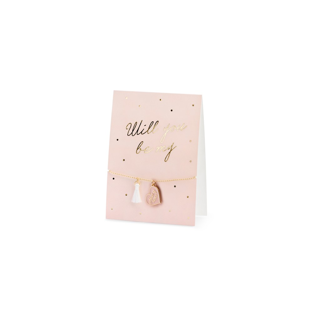 Carte avec bracelet Will you be my Maid of honor