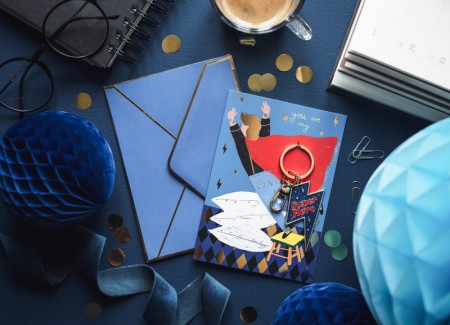 Carte avec porte -clés...