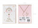 Carte de vœux avec suspension décorative - rose clair