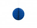 Boule de papier alvéolé - bleu - 10cm