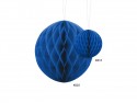 Boule de papier alvéolé - bleu - 10cm