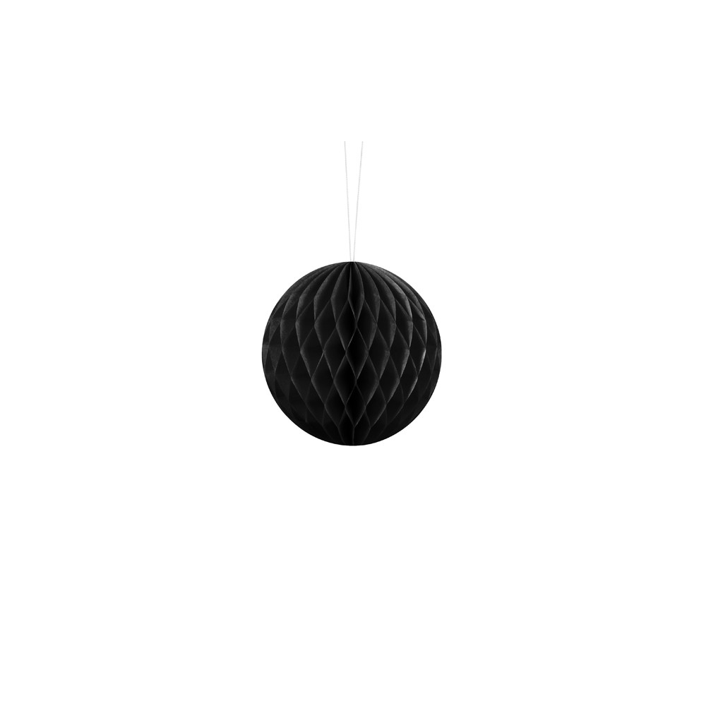 Boule en papier de soie - noire - 10cm