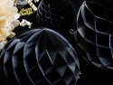 Boule en papier de soie - noire - 10cm