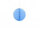 Boule alvéolée bleu pastel - 10 cm
