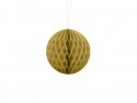 Boule de papier alvéolé - or - 10cm