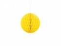 Boule en papier de soie - jaune - 10cm