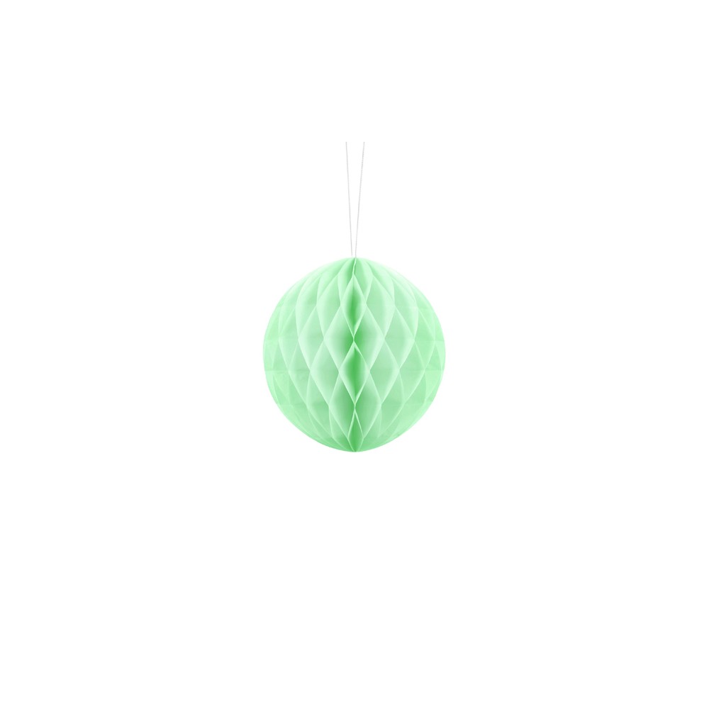 Boule de papier alvéolé - pistache - 10cm