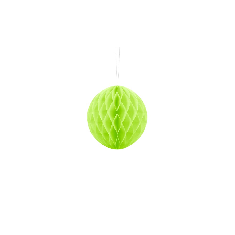 Boule de papier alvéolé - vert pomme - 10cm