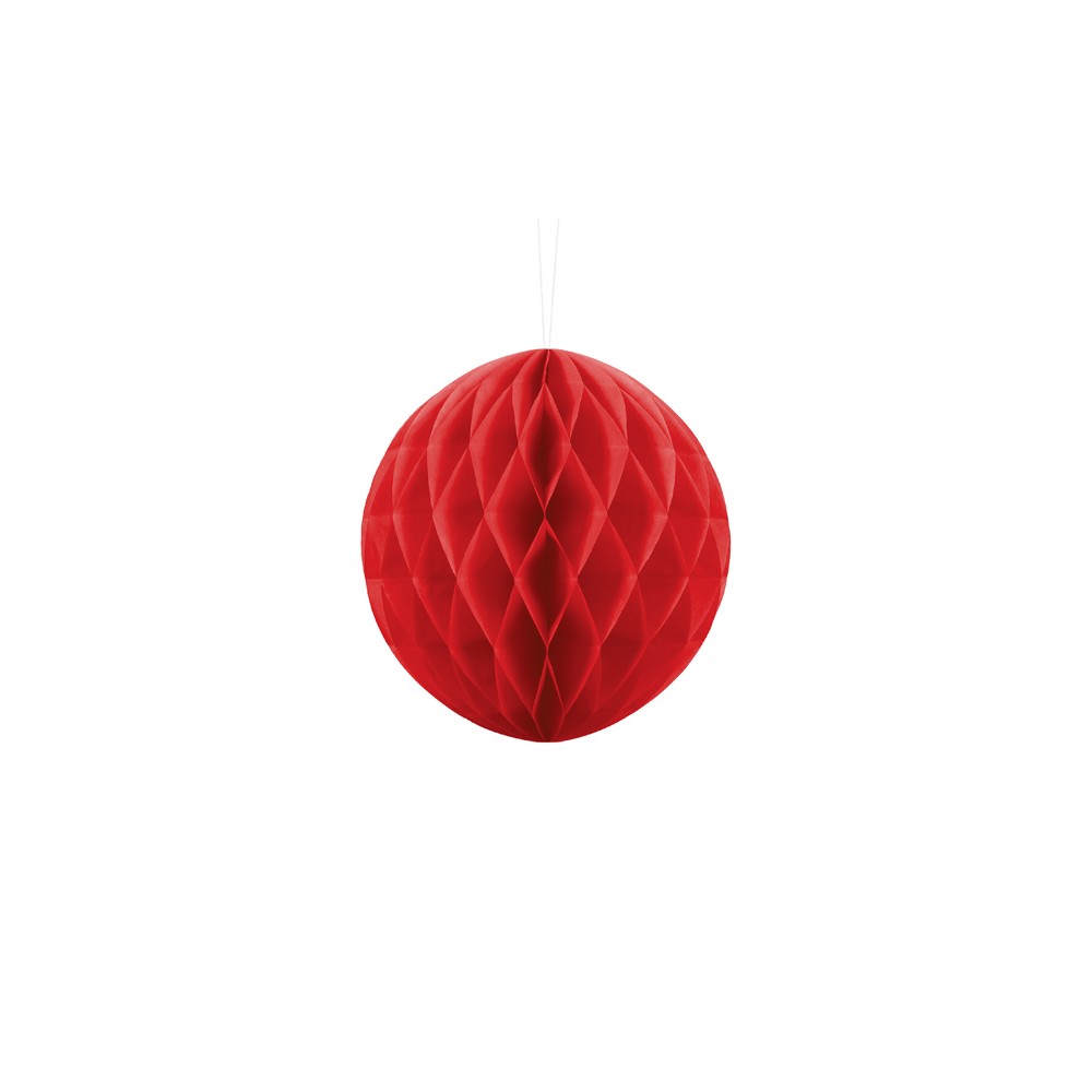 Boule en papier de soie - rouge - 20cm