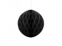 Boule en papier de soie - noire - 20cm