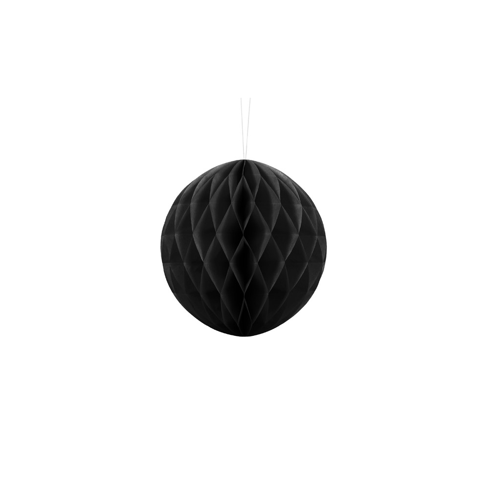 Boule en papier de soie - noire - 20cm