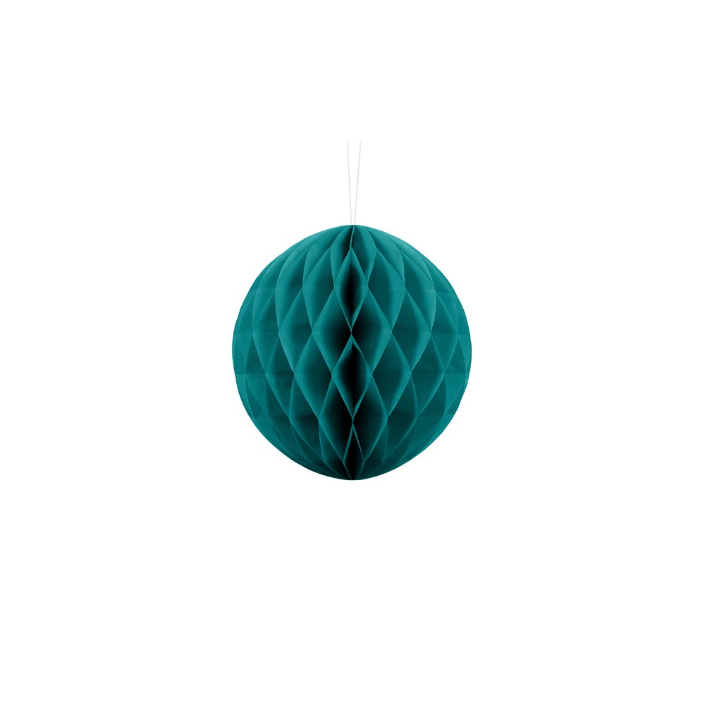 Boule de papier alvéolé - bleu lagon pastel - 20cm