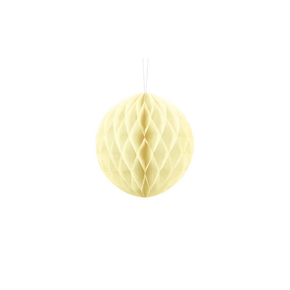 Boule de papier alvéolé - paille - 20cm