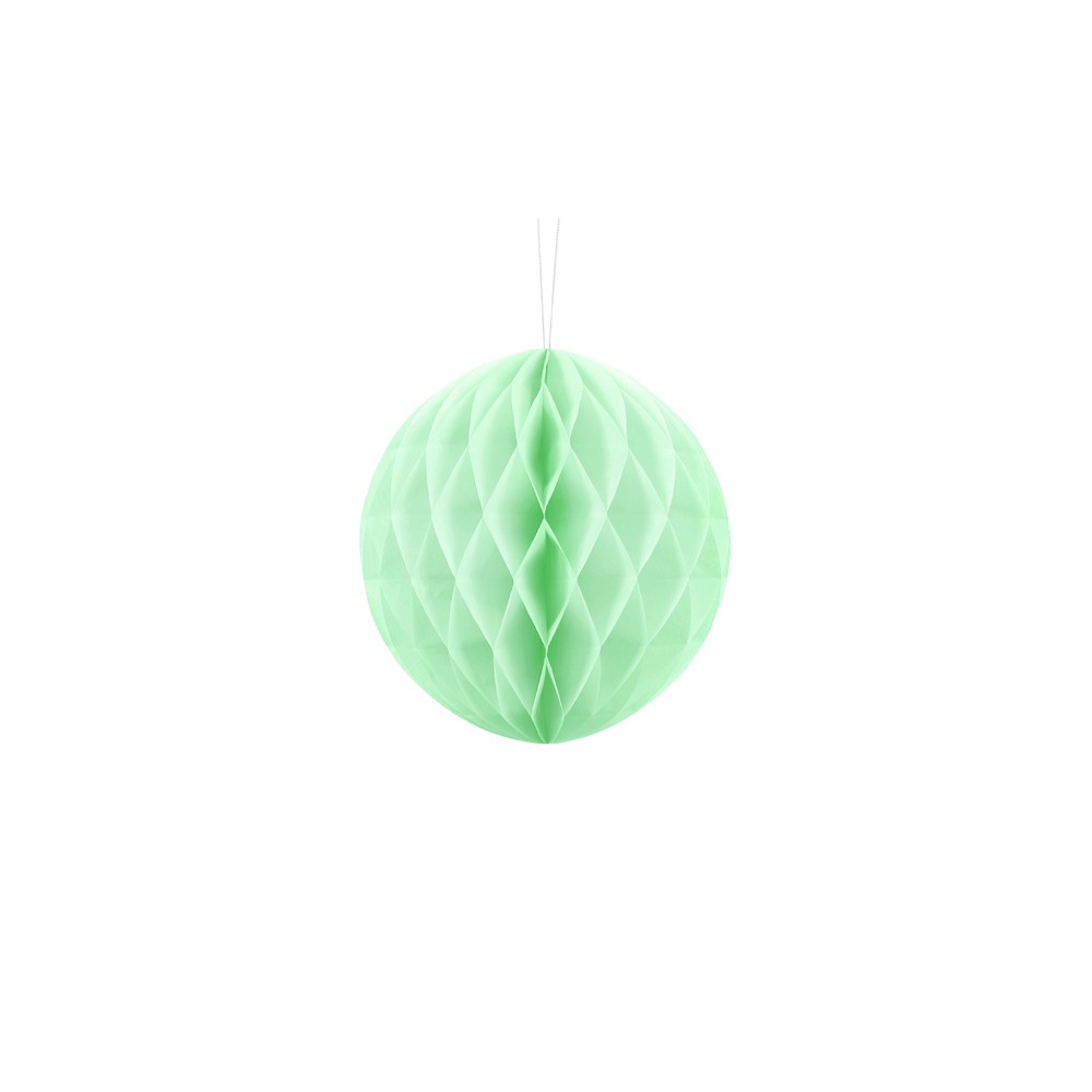 Boule de papier alvéolé - pistache - 20cm