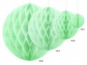 Boule de papier alvéolé - pistache - 20cm