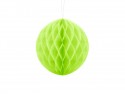 Boule de papier alvéolé - vert pomme - 20cm