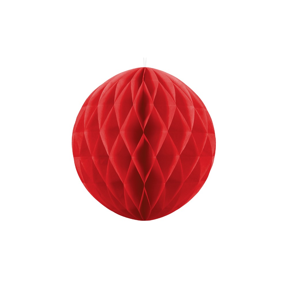 Boule en papier de soie - rouge - 30 cm