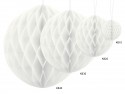 Boule alvéolée blanche - 30 cm