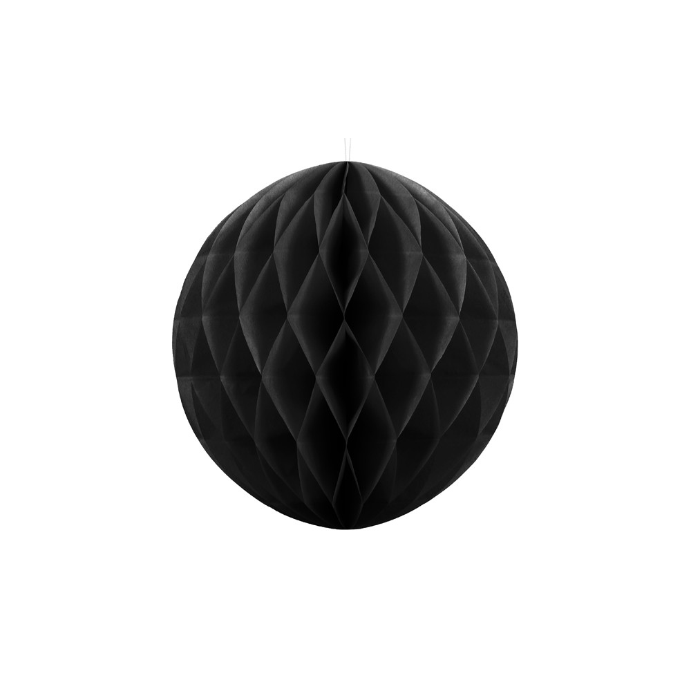 Boule en papier de soie - noire - 30 cm