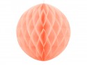 Boule de papier alvéolé - pêche clair - 30cm