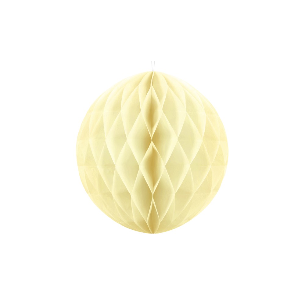 Boule de papier alvéolé - paille - 30cm