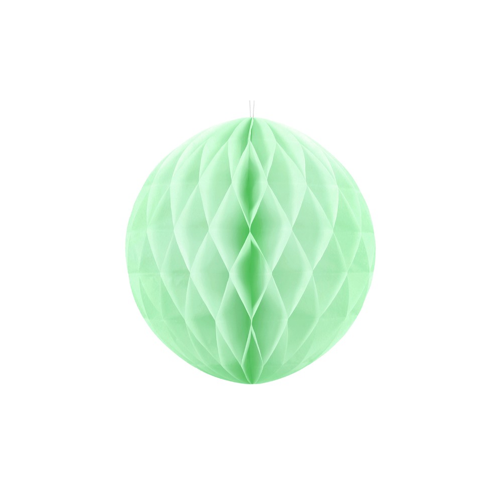 Boule de papier alvéolé - pistache - 30cm